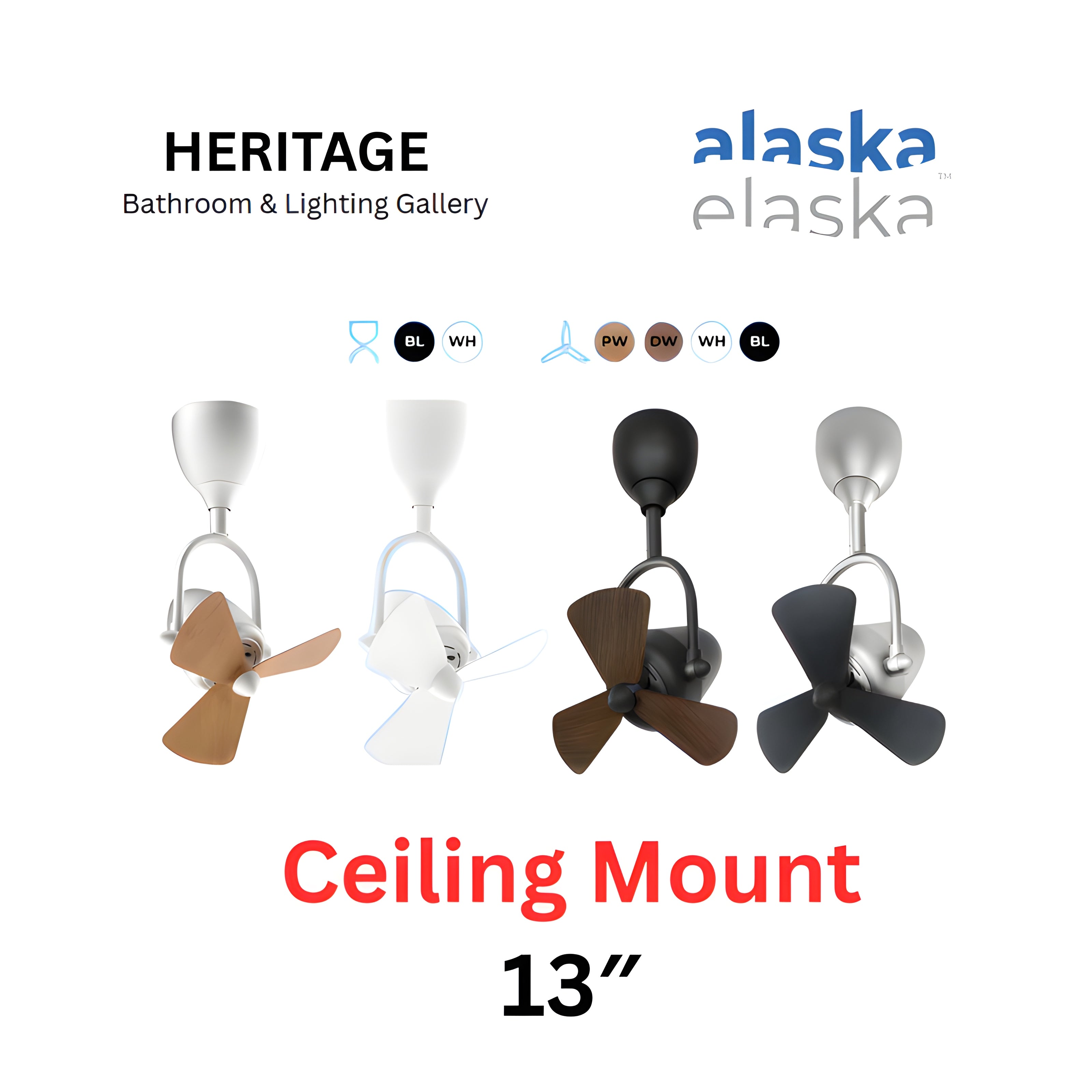 Alaska Swish 13inch series Corner Fan