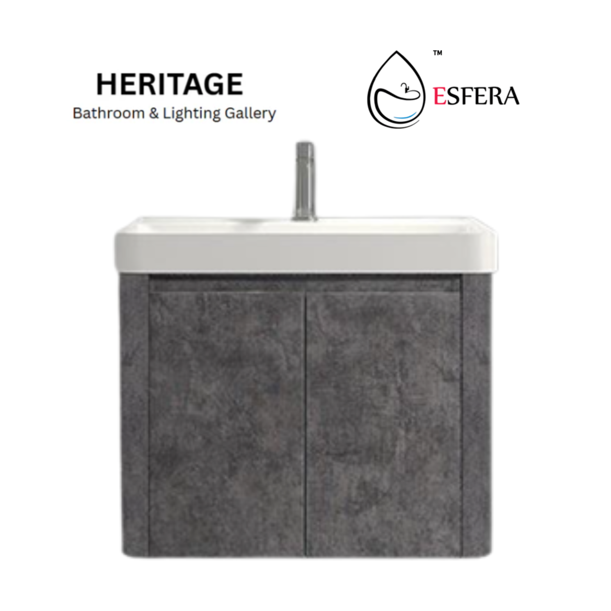 Esfera 60cm Basin Cabinet (Industrial Grey)
