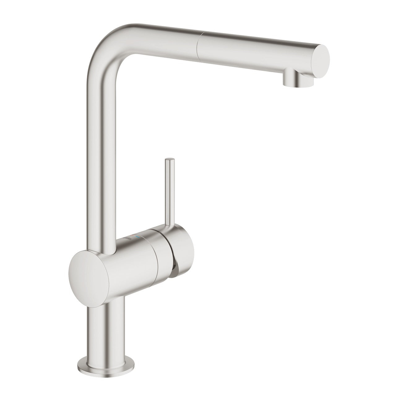 Grohe 32168DC0 Minta L-Spout SuperSteel Pull-Out Sink Mixer