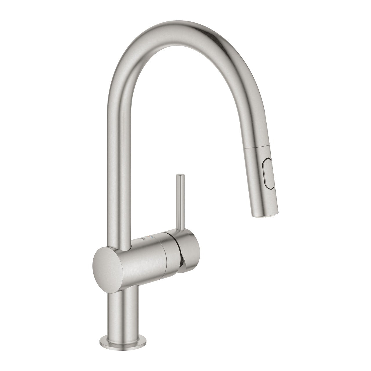 Grohe 32321DC2 Minta C-Spout SuperSteel Pull-Out Sink Mixer