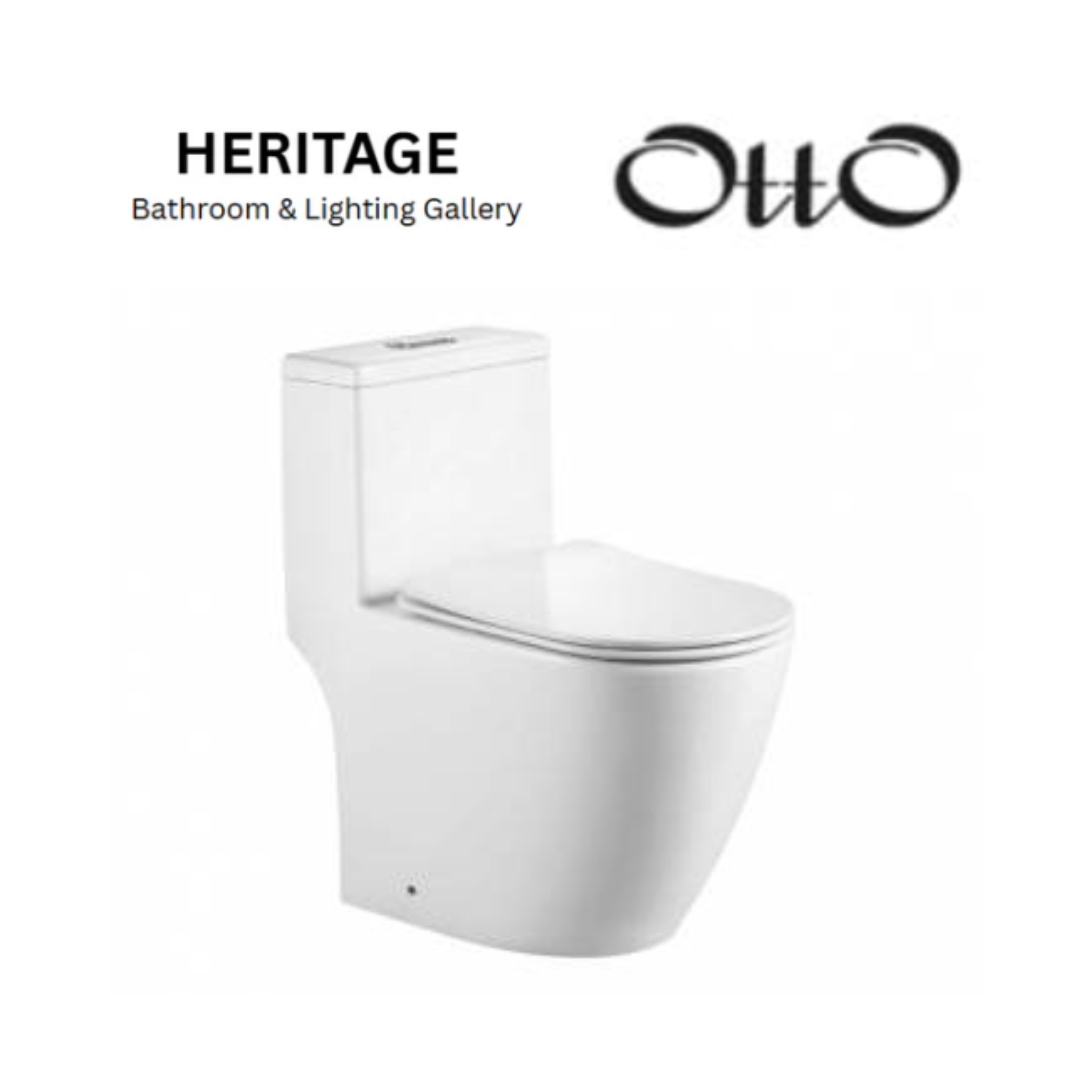 OttO 6767 One-Piece Toilet Bowl (Rimless Flush)
