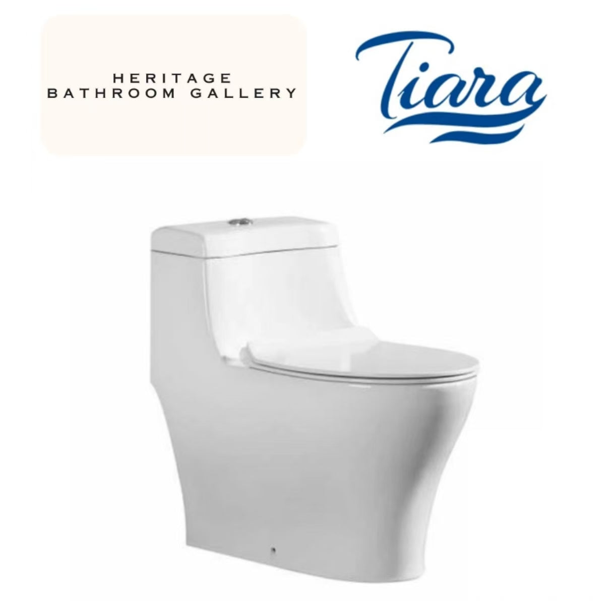 Tiara WC-520 One-Piece Toilet Bowl (Rimless Flush)