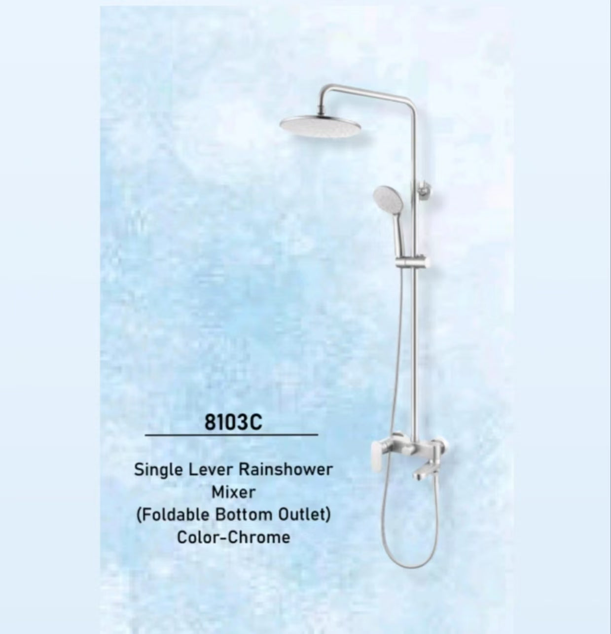 VERA 8103CP RAINSHOWER SET