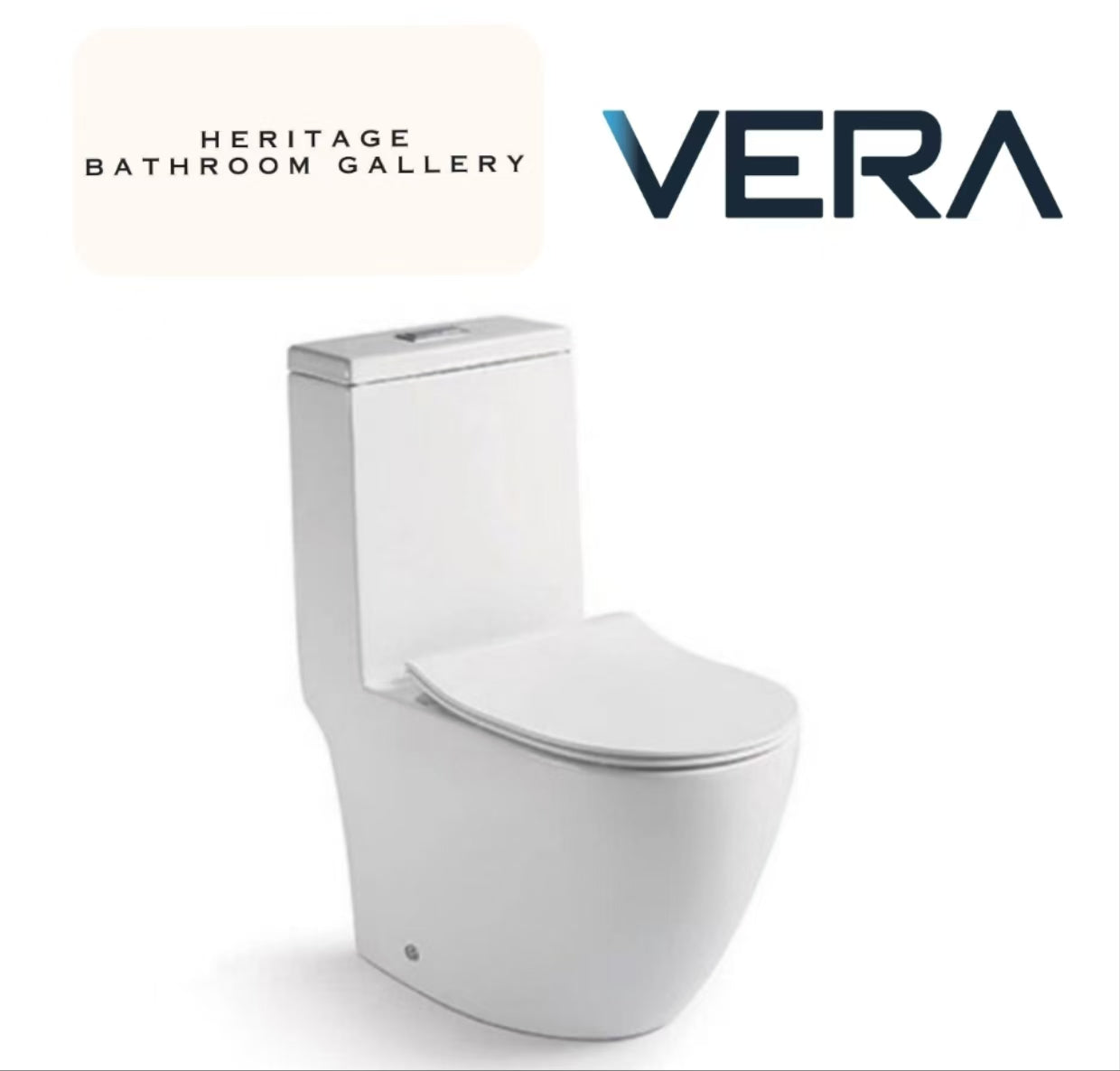 Vera A032T One-Piece Toilet Bowl (Tornado Flush)