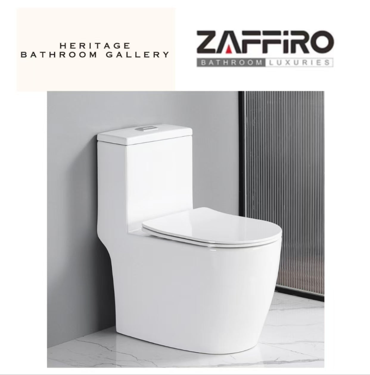 Zaffiro PWC-9150 One-Piece Toilet Bowl (Tornado Flush)